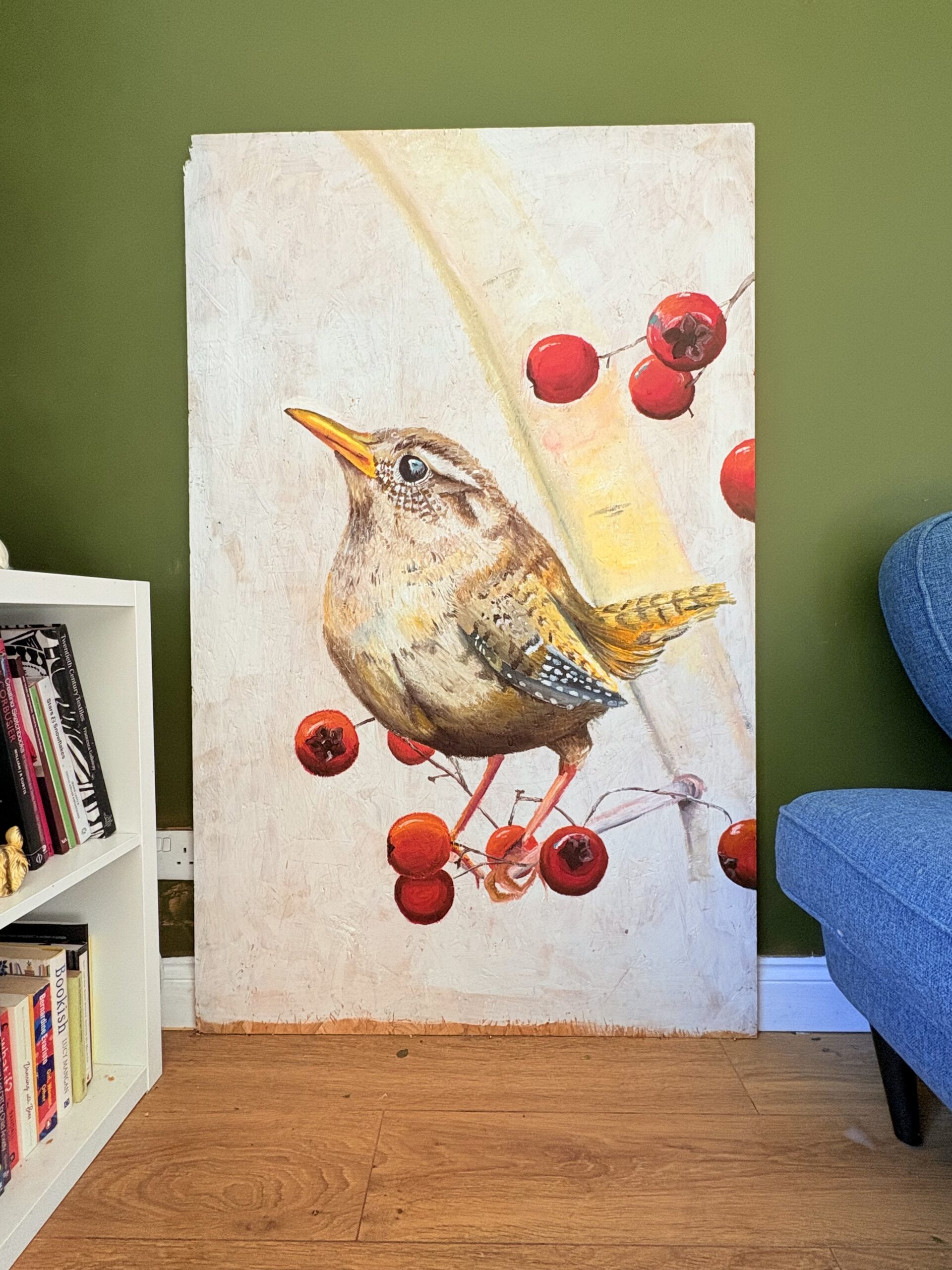 Wren with Winter Berries