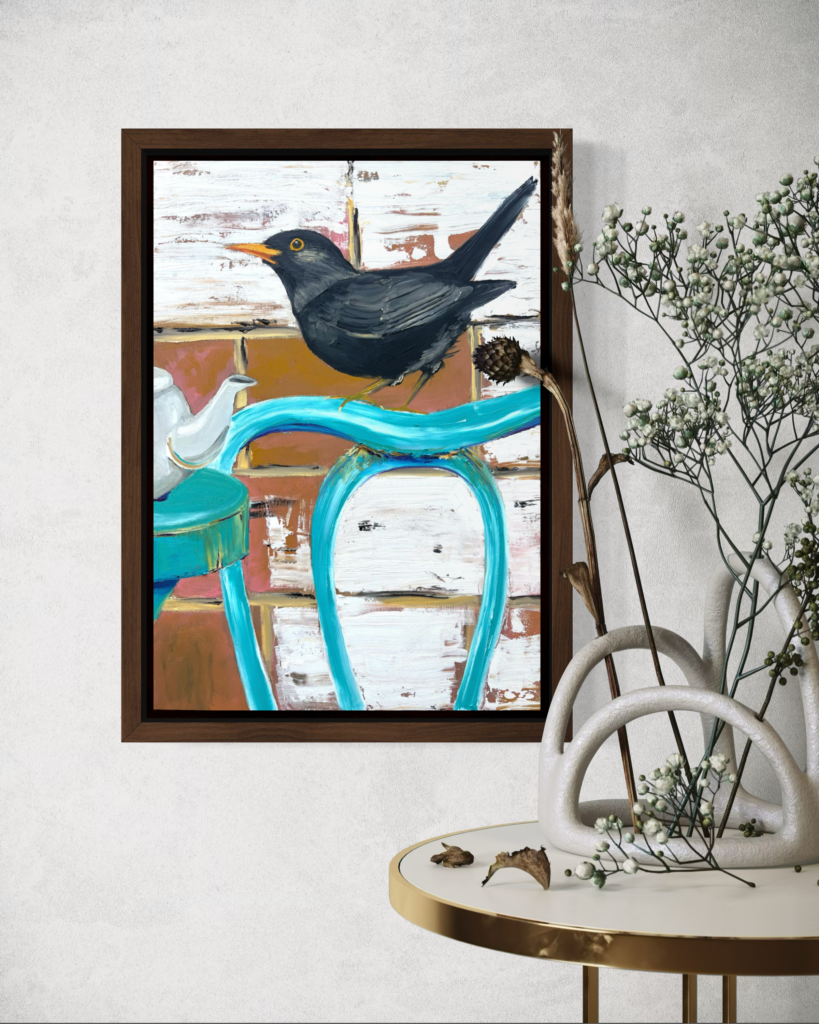 Katie Thomas Blackbird Framed