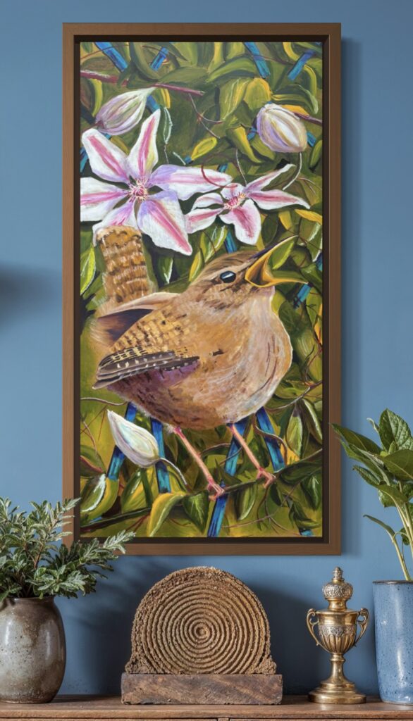 Katie Thomas Wren Framed